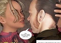 Lord Randolph and warm dude Meat in an Alley 3D Gay Comics