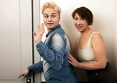 Shameless mature babe Monika Desire likes jumping on a hard dick