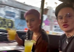 Real amateur F2M going down to fuck