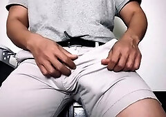 Rope bondage, gay tied penis, gay tight pants