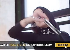 Domme Sticks Her Fist in the Newbie's Pussy and She Loves It, She Came Madly in Her Dominatrix's Han