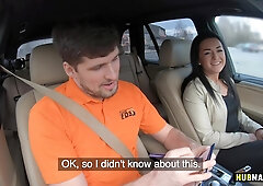Kristof Cale and Sofia The Bum are having sex in the car
