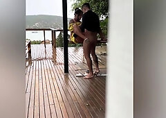 Homemade Content By Shameless And Slutty Young Wife Getting Fucked On The Porch