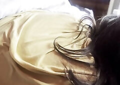 Tiny wife needs hard jock to wake up!