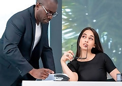 Astonishing model Ginebra Bellucci anally fucked by a large black dick