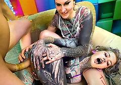 Boyfriends Secret Affair Fucking His Girlfriends Tattooed Friend