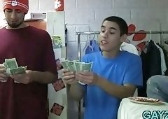 Gay couple has sex fun