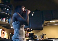 Strapped legs black screwed in bed