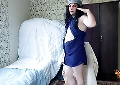 T-girl, huge cock shemale