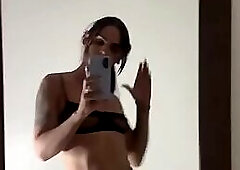 Big cock T girl teasing her fans