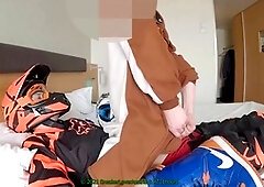 Banging, gay mx boy, gloves wank