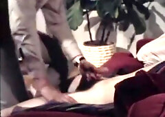 Mustache man makes retro porn