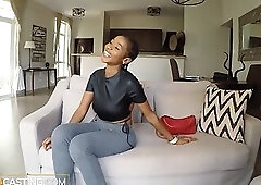 Fat Ass Black Babe Gets Her Pussy Pounded Hard By Gringo Producer