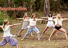 Plastic Kim Cums and Chloe B's natural australia action