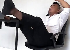 Straight officemen cum cock