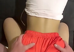 Latina Step Sis Takes Bwc Doggy In Shorts Pov