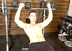 Hung Evan Marco cums hard after stroking it