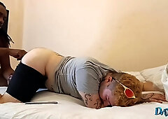 taking ginormous black lollipops in her inked rosy rump (FINISH ON CRIMSON)