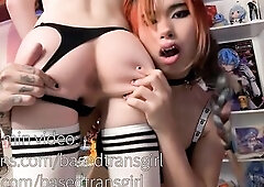 TRANS WIFE USES MY THROAT AND CUNT UNTIL THIS BABE CUMSHOTS AND CREAMPIES ME