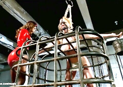 Bound titty STEPMOM dyke gets whipped