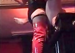 Mistress topping me with her 8'' cock