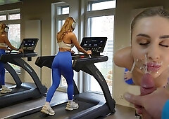 Met A Cute Gym Babe And Fucked Her Hard Then Came All Over Her Face