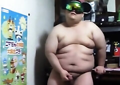 Asian Chub Jerks Off Solo