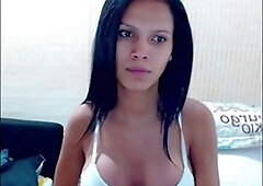 Busty Latina queen shows off her sexy self