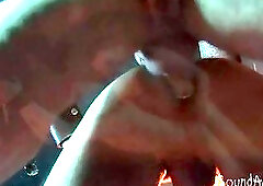 Older SM stud deepthroats his kneeling twink slave