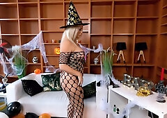 Nasty Anal Halloween For Louise Lee With Piss In Mouth, Piss