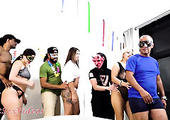 Carnival of Whoring with Several Dudes Banging Blondeliberal, Pamela Pantera and Luara Sonza