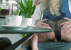 Romantic Morning Sex with a Blonde Asian Milf