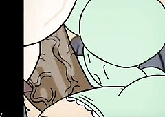 Rita is anally permeated by Leni's jock