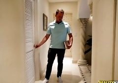 Milf Gets Caught Masturbating With The Showerhead