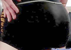 Ripped athletic hunk pleasures himself