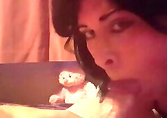 Sissy cd whore sucks her daddy and swallows