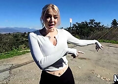 Hitchhiker 3Some Sex with Two arousing Blond Hair Girls
