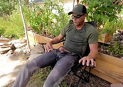 Public cum and masturbation compilation featuring big outdoor loads