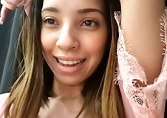 Julie Oliver guides you through her solo dildo session with natural pubic hair