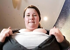 Teaser for my premium movie titled "Massively Breasty big beautiful woman rides your ramrod POV" Sweaty POV sex virtual