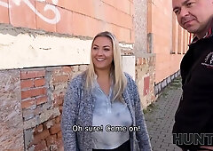 HUNT4K. Stud tempts large-tittied woman into fooling around by boyfriend