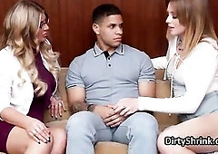 Mike's knob gets milked by 2 on therapy