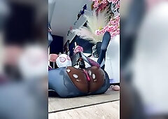 Spider gal flooded her room with Squirt previous to saving the day