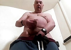 Wild outdoor handjob show on public stairs featuring Pascal