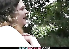 Stranger pounds unshaved fatty