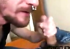 Skinny straighty facialized after raw cock spitroast