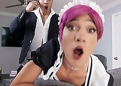 Femboy Maid Cleaned my Cum