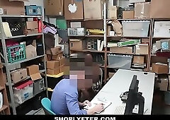 LP officer apprehended and fucked big titty black crook