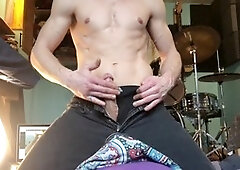 Solo male fleshlight, butt plug, hot guy masturbating