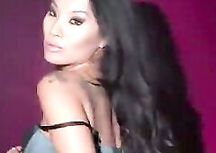 Sexy brunette hair gets a large dick